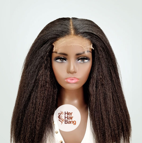 18” Middle Part Kinky Straight 5”x 5" - Image 2