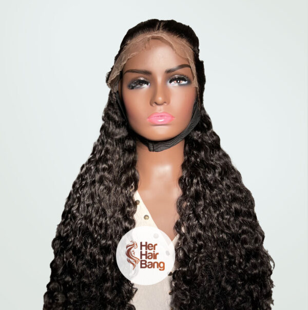 24” Two Plaits French Curly 13” x 6” HD - Image 2