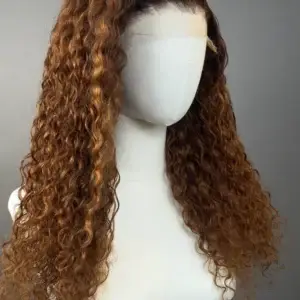 Raw deep wave, Honey blonde, 20” 6”x6”, 350g.